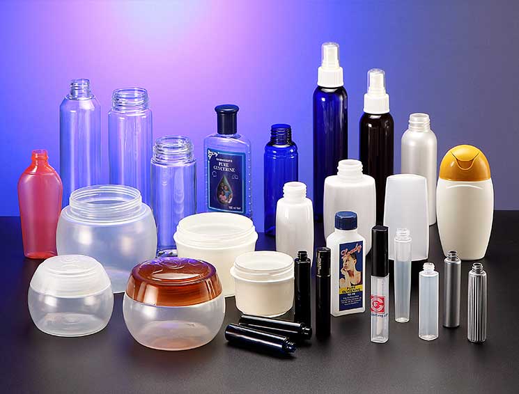 Envases para cosméticos PET / PS / PP / PE